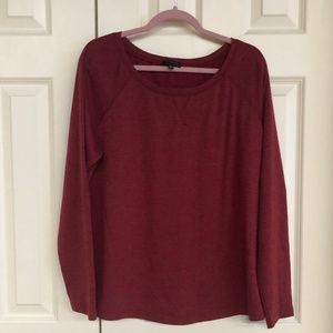 The Limited Red Long Sleeve Top